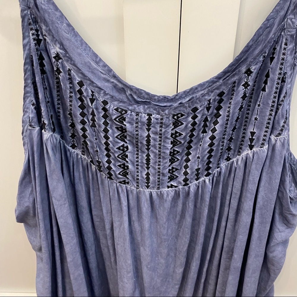 TORRID spaghetti strap loose tank top. blue size 5 - Picture 6 of 8
